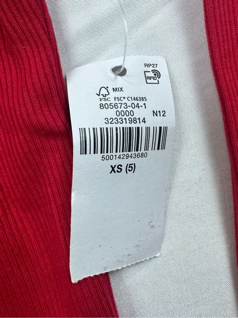 NWT Old Navy Roma Red Ribbed Square Neck Long Sleeve T-Shirt Girls XS (5)